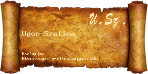 Ugor Szelina névjegykártya
